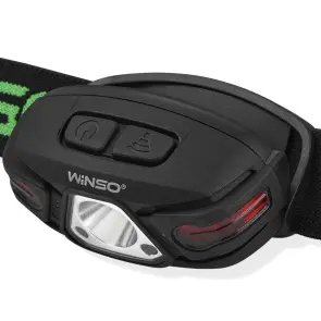 Фонарь налобный Winso 250Lm, 5W LED, 850mAh, с сенсором белый/красный №4
