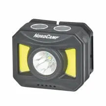 Фонарь налобный Nord Camp 150+140Lm, 3W+COB, 850mAh, белый/красный