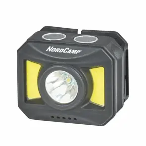 Фонарь налобный Nord Camp 150+140Lm, 3W+COB, 850mAh, белый/красный №1
