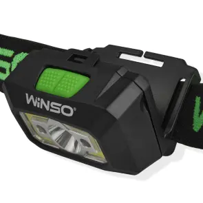 Фонарь налобный Winso 150Lm, 3W XPE+COB, 3xAAA с сенсором белый/красный №4