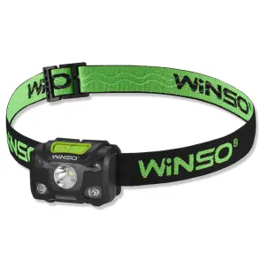 Фонарь налобный Winso Pro 250Lm, 5W XPG, 3xAAA/1200mAh в комплекте, с сенсором белый/красный №1