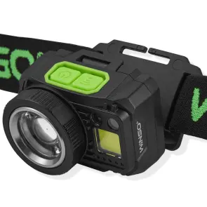 Ліхтар налобний Winso Pro 550Lm, 5W CREE XPG+COB, 1200mAh/3xAAA, з сенсором білий/червоний №4