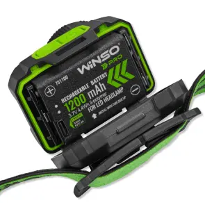 Ліхтар налобний Winso Pro 550Lm, 5W CREE XPG+COB, 1200mAh/3xAAA, з сенсором білий/червоний №5