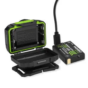 Ліхтар налобний Winso Pro 550Lm, 5W CREE XPG+COB, 1200mAh/3xAAA, з сенсором білий/червоний №6