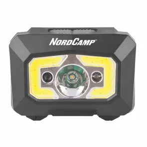 Фонарь налобный Nord Camp 280Lm, 3W XPE+ COB, 1200mAh, с сенсором белый/красный №2