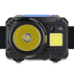Ліхтар налобний Brevia 500Lm, 3W CREE XPG+COB, 1200mAh/3xAAA, з сенсором білий/червоний №2