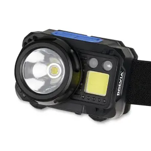 Ліхтар налобний Brevia 500Lm, 3W CREE XPG+COB, 1200mAh/3xAAA, з сенсором білий/червоний №3