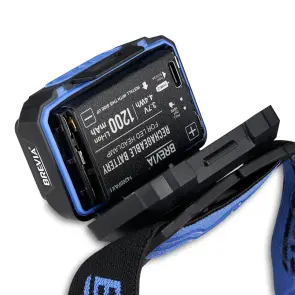 Ліхтар налобний Brevia 500Lm, 3W CREE XPG+COB, 1200mAh/3xAAA, з сенсором білий/червоний №5