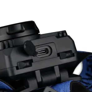 Ліхтар налобний Brevia 500Lm, 3W CREE XPG+COB, 1200mAh/3xAAA, з сенсором білий/червоний №7