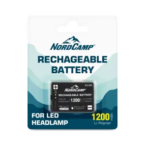 Акумулятор Nord Camp Li-ion 1200mAh Type C для налобных фонарей №1