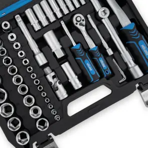 Професійний набір інструментів в кейсі Molder 1/2", 1/4" 72 T, CR-V, 108од. №6