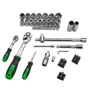 Профессиональный набор инструментов в кейсе Winso Pro 1/2", 1/4" 72 T, CR-V, 73 ед. №7