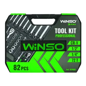 Професійний набір інструментів в кейсі Winso Pro 1/2", 1/4" 72 T, CR-V, 82од. №4