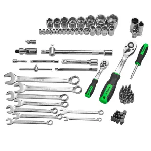 Професійний набір інструментів в кейсі Winso Pro 1/2", 1/4" 72 T, CR-V, 82од. №5