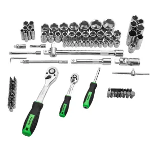 Професійний набір інструментів в кейсі Winso Pro 1/2", 1/4" 72 T, CR-V, 94од. №5