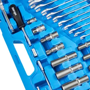 Професійний набір інструментів в кейсі Molder 1/2", 1/4", 3/8" 72Т, CR-V, 219од. №7