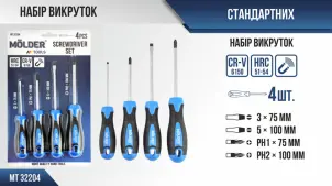 Набір викруток Molder MT32204 4шт №2