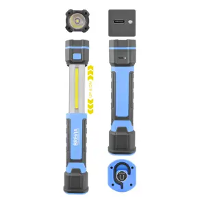 Лампа інспекційна Brevia LED телескопічна 3W COB+1W LED 300lm 2000mAh, Type-C №5