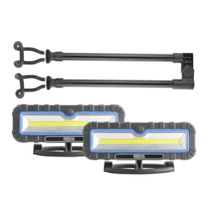 Лампа інспекційна Brevia LED 120-190см 2x10W COB 2x1000lm 2x4000mAh Power Bank, type-C №2
