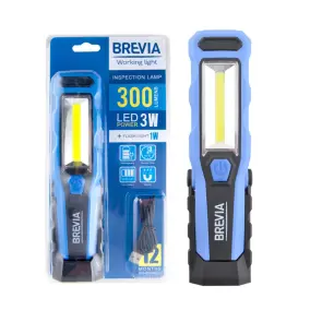 Ліхтар інспекційний Brevia LED 8SMD+1W LED 300lm 2000mAh microUSB №1