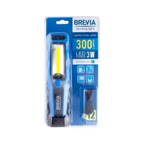 Ліхтар інспекційний Brevia LED 8SMD+1W LED 300lm 2000mAh microUSB №6