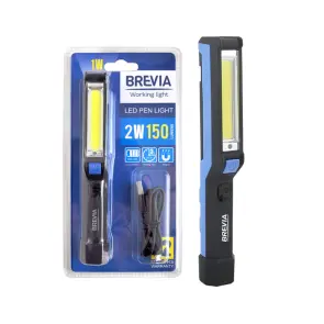 Ліхтар інспекційний Brevia LED Pen Light 2W COB+1W LED 150lm 900mAh microUSB №1