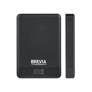 Повербанк (Power Bank) Brevia ePower 10000mAh MagSafe SuperSlim PD20W, Qі15W LCD чорний №4