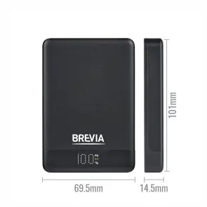 Повербанк (Power Bank) Brevia ePower 10000mAh MagSafe SuperSlim PD20W, Qі15W LCD чорний №5