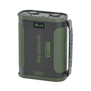 Повербанк (Power Bank) Brevia ePower 96000mAh 307.2Wh LiFePo4 чорно-зелений №1