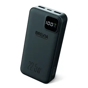 Повербанк (Power Bank) Brevia 20000mAh 22,5W, Li-Pol, LCD чорний №1