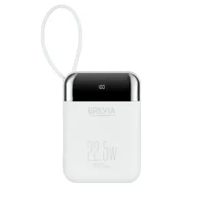 Повербанк (Power Bank) Brevia 10000mAh 22.5W Type-C+Lightning Cable, Li-Pol, LCD білий №2