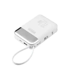 Повербанк (Power Bank) Brevia 10000mAh 22.5W Type-C+Lightning Cable, Li-Pol, LCD білий №5