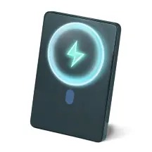 Повербанк (Power Bank) Brevia ePower 5000mAh MagSafe SuperSlim PD20W, Qі15W LCD чорний