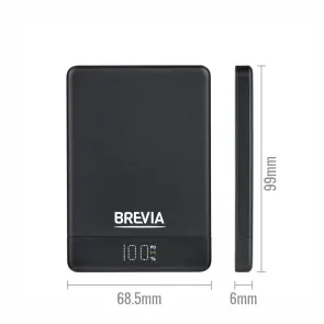 Повербанк (Power Bank) Brevia ePower 5000mAh MagSafe SuperSlim PD20W, Qі15W LCD чорний №5