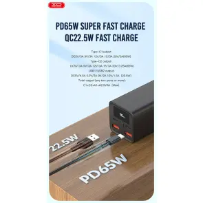 Повербанк (Power Bank) XO PB97 20000mAh 65W чорний №5