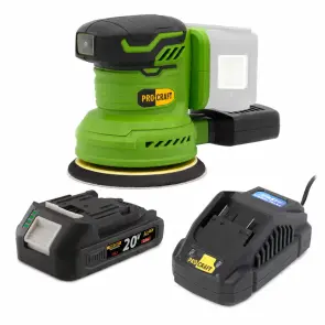 Аккумуляторная эксцентриковая шлифмашина Procraft PX20BL (Аккумулятор 2Ач Type-C + Зарядное устройство) №1