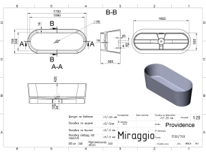 Ванна Miraggio Providence White Matt 0000277 №4