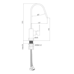 Смеситель для кухни Imprese Karlov F03407601AA №2