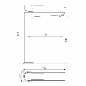 Смеситель для умывальника Imprese Orlik Chrome f03509401CB №2