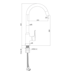 Смеситель для кухни Imprese Vaclav F03406403AA №2