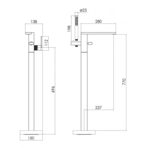 Змішувач для ванни IMPRESE DEIRA ZMK122001060 №3