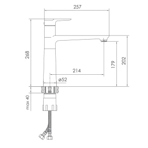 Змішувач для кухні Imprese Pivot LV Chrome f03408501LV №2