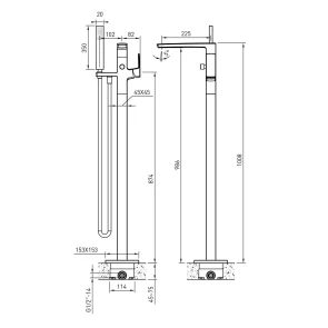 Смеситель для ванной Imprese Grafiky ZMK041807060 №2