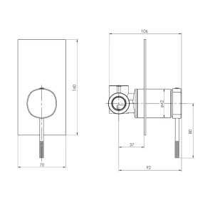 Смеситель для душа Imprese Brenta ZMK081906081 №3