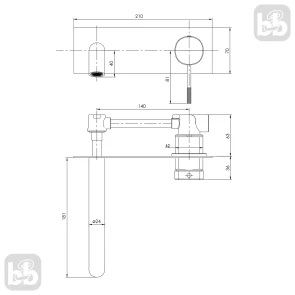 Змішувач для раковини Imprese Brenta ZMK081906030 №2