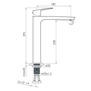 Змішувач для раковини Imprese Grafiky ZMK061901011 №2