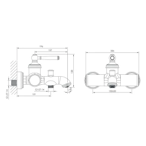 Змішувач для ванни Imprese Hydrant ZMK031806040 №2