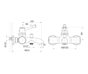 Смеситель для ванной Imprese Podzima Ledove ZMK01170104 №2