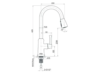 Змішувач для кухні Imprese Podzimа Zrala ZMK02170815 №2