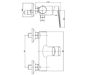 Смеситель для душа Imprese Lesna 15070 №2